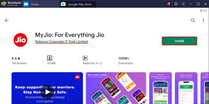 install jio tv app